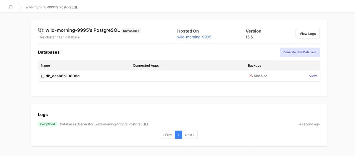 Unmanaged databases setup on your instance by Hatchbox can have multiple databases in them