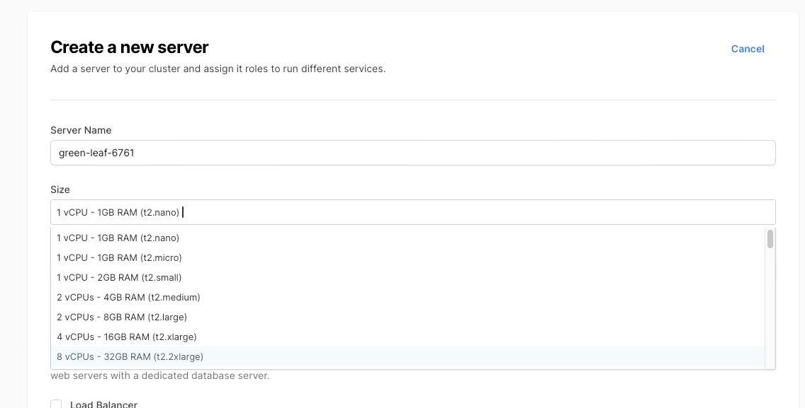 Create a server and pick the correct instance type. This guide also includes instructions on using ARM64 instances.